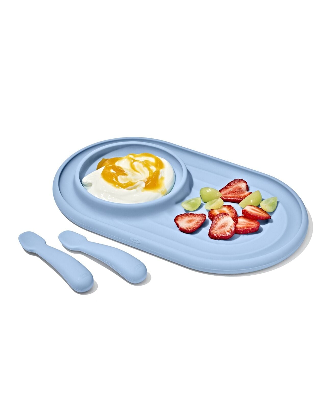 textured-suction-plate-and-spoons-set-3-piece-x6 tot_61177200_developmental-plate-2-spoon-set-dusk_macys_pdp_00_main.jpeg