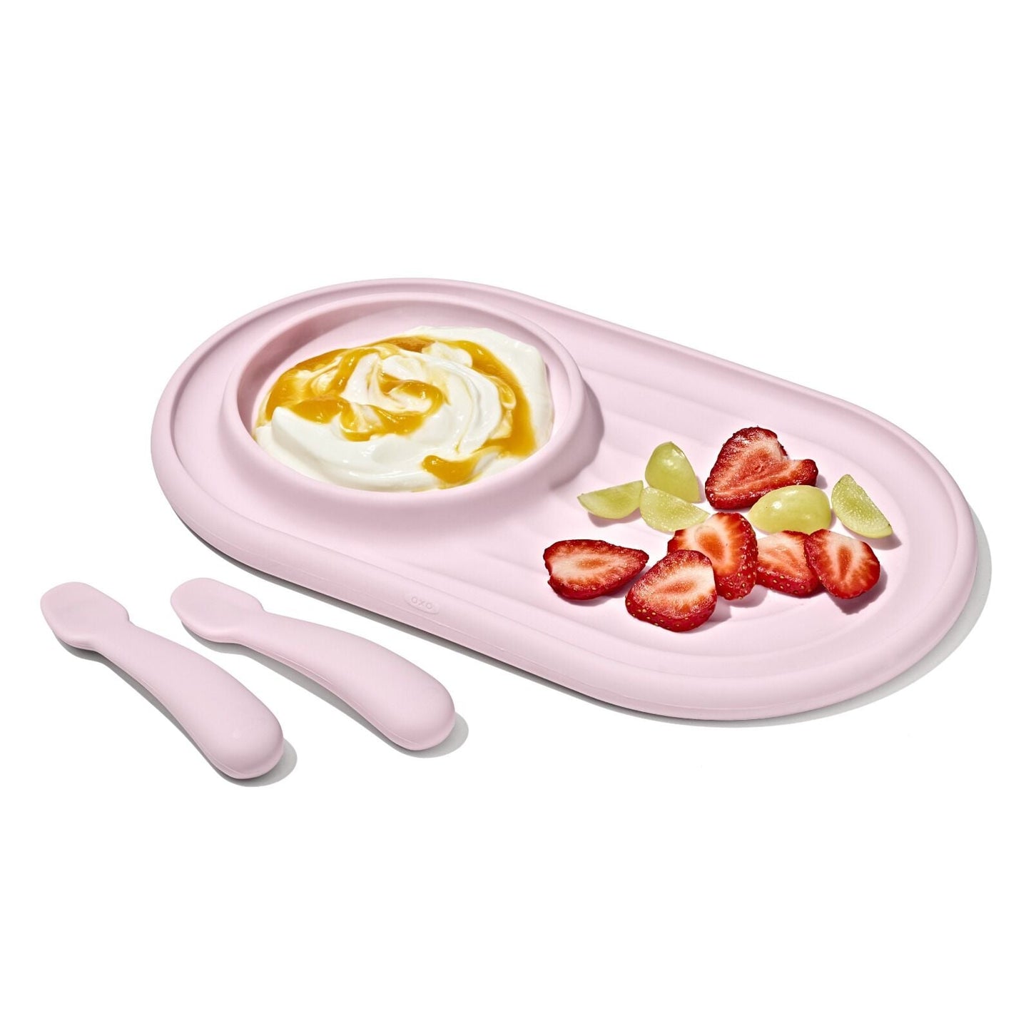 textured-suction-plate-and-spoons-set-3-piece-x6 tot_61177300_developmental-plate-2-spoon-set-blossom_apdp_00_main.jpeg